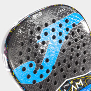 Racchetta da padel Slam Pro nero turchese fluorescente