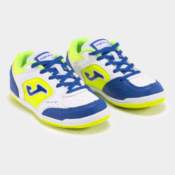 Scarpe calcio a 5 Top Flex Jr 24 indoor junior bianco blu reale