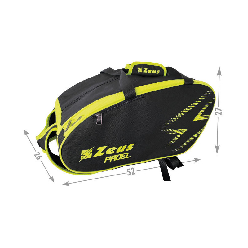 PADEL BAG NERO/GIALLO FLUO