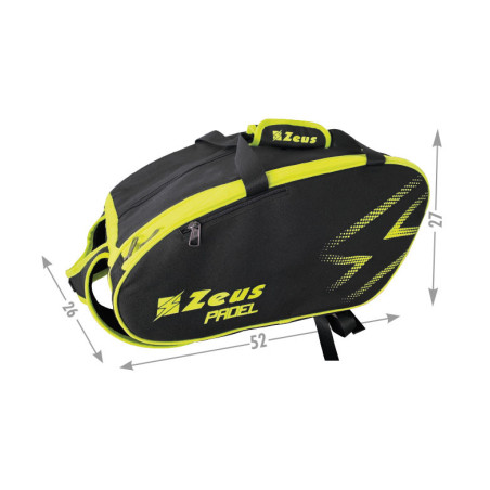 PADEL BAG NERO/GIALLO FLUO